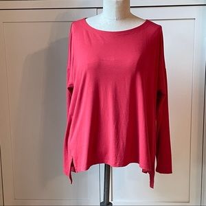 Eileen Fisher Bateau Neck Top - L